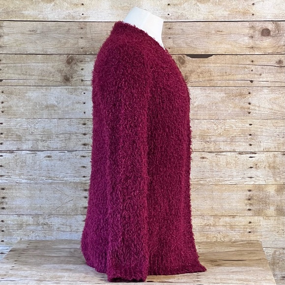 Regatta Small Womens Sweater Burgundy Fuzzy - Picture 5 of 8